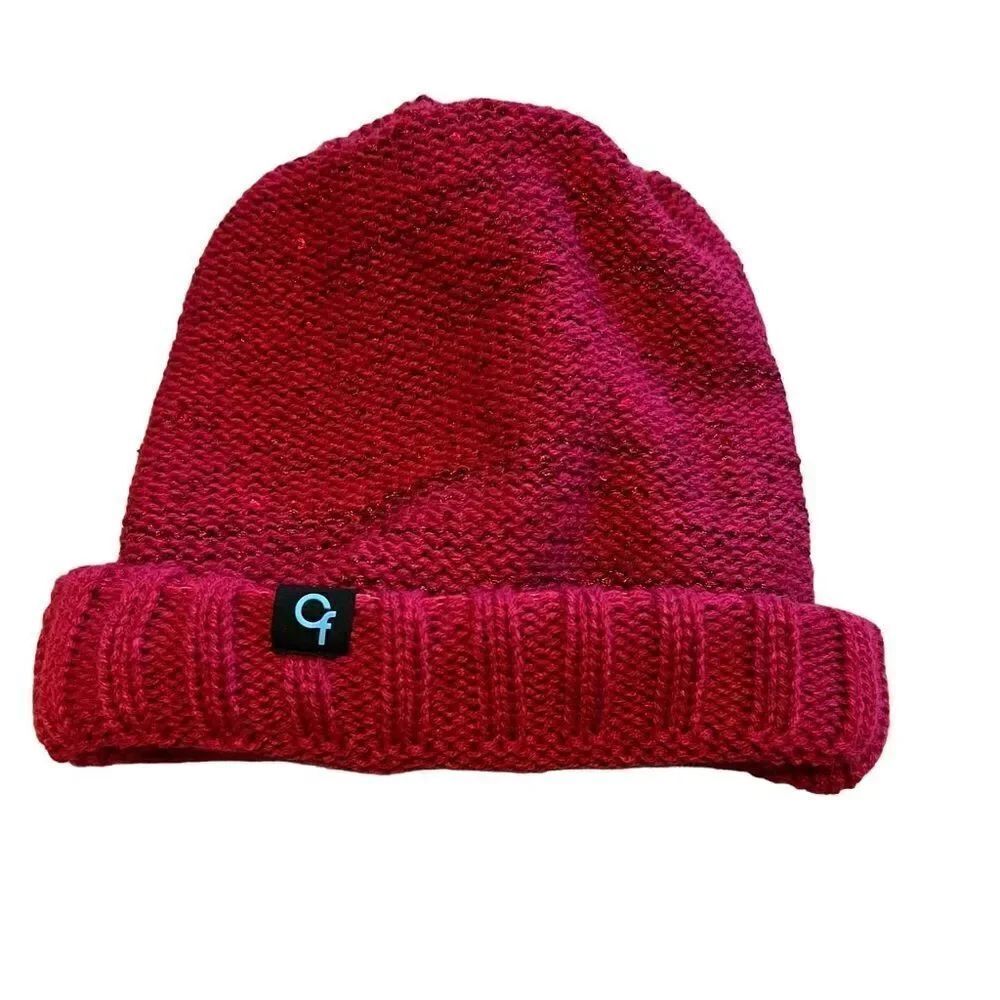 Cf Pink Beanie with Sequins. One Size. Great Condition!